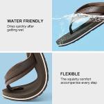 Harvest Land Men's Comfy Summer Flip Flops
