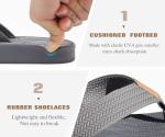 Men's Comfortable Arch Support Flip Flops - Grey