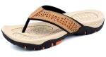 ChayChax Men’s Arch Support Flip Flops - Khaki
