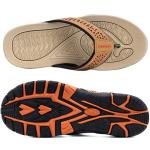 ChayChax Men’s Arch Support Flip Flops - Khaki