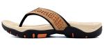 ChayChax Men’s Arch Support Flip Flops - Khaki