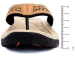ChayChax Men’s Arch Support Flip Flops - Khaki