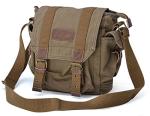 Army Green Vintage Canvas Messenger Bag