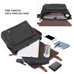 S-ZONE Vintage Canvas Messenger Bag for Laptops