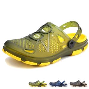 Men's Lightweight Non-Slip Water Clogs - Adjustable Strap