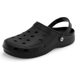 Men's Lightweight Ventilated Black Clogs - Size 10