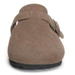 Men's Dark Brown Suede Slip-On Clogs