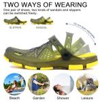 Men's Lightweight Non-Slip Water Clogs - Adjustable Strap