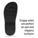 Men's Lightweight Ventilated Black Clogs - Size 10