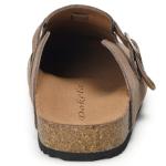 Soft Suede Clogs with Cork Footbed, Dark Brown