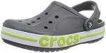 Crocs Bayaband Clogs in Slate Grey/Lime Punch