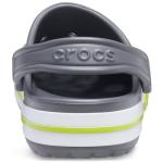 Crocs Bayaband Clogs in Slate Grey/Lime Punch