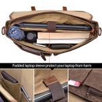 Men's Waterproof Canvas Messenger Bag for Laptops