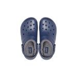 Crocs Classic Lined Clogs in Navy Charcoal 12 UK