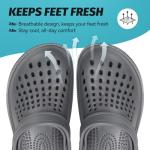 Sportvibe Men's Non-Slip Summer Clogs - Grey