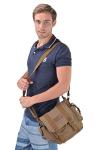 Army Green Vintage Canvas Messenger Bag