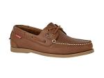 Dark Tan Premium Leather Boat Shoes - Size 10