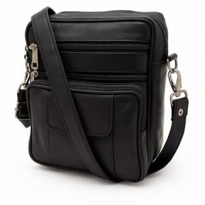 Real Leather Travel Shoulder Bag for Men & Women
