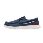 Bruno Marc Men's Navy Canvas Slip-on Loafers