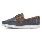 Cushion Walk Men’s Navy & Brown Boat Shoe, Size 9