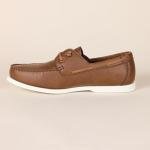 Amazon Essentials Men's Brown Slip-On Boat Shoe