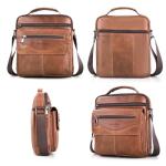 Brown Waterproof Leather Men’s Messenger Bag