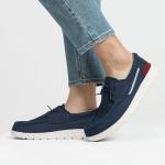 Bruno Marc Men's Navy Canvas Slip-on Loafers