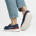 Bruno Marc Men's Navy Canvas Slip-on Loafers