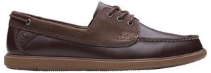 Clarks Men's Dark Brown Boat Shoes, Size 8
