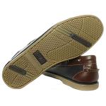 Boys' Navy and Brown DEK Boat Shoes, Size 9