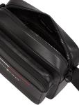 Tommy Hilfiger Men's Logo Reporter Bag, Black