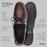 Sebago Brown Waxed Men's Boat Shoes, Size 11