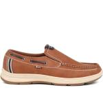 Pavers Tan Wide Fit Slip-On Boat Shoes