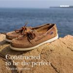 Sebago Docksides Men's Brown Boat Shoes, Size 9.5