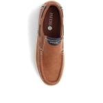Tan Slip-On Boat Shoes for Men - Size 10