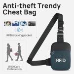 BROADREAM Water Resistant Crossbody Sling Bag