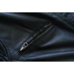 Men's Lambskin Leather Biker Jacket with Pockets