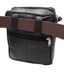 Real Leather Travel Shoulder Bag for Men & Women