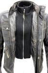 Men's Black Vintage Brando Leather Biker Jacket