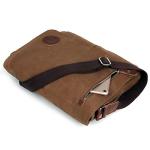 LOSMILE Men's Brown Canvas Messenger Bag
