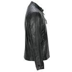 Men's Vintage Black Leather Biker Jacket