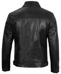 Men's Black Lambskin Leather Biker Jacket