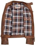 Men's Antique Brown Leather Biker Jacket