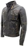 Men's Black Vintage Brando Leather Biker Jacket