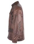 Charlie London Men's Brown Leather Biker Jacket