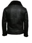 Men's Black Leather B3 Aviator Flight Bomber Jacket