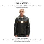 Men's Red Leather Biker Jacket with Badges