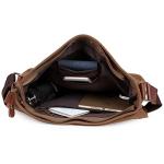 LOSMILE Men's Brown Canvas Messenger Bag