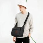 Eshow Men's Retro Canvas Messenger Bag - Black