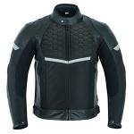 Men's Waterproof Leather Motorcycle Jacket with CE Armor